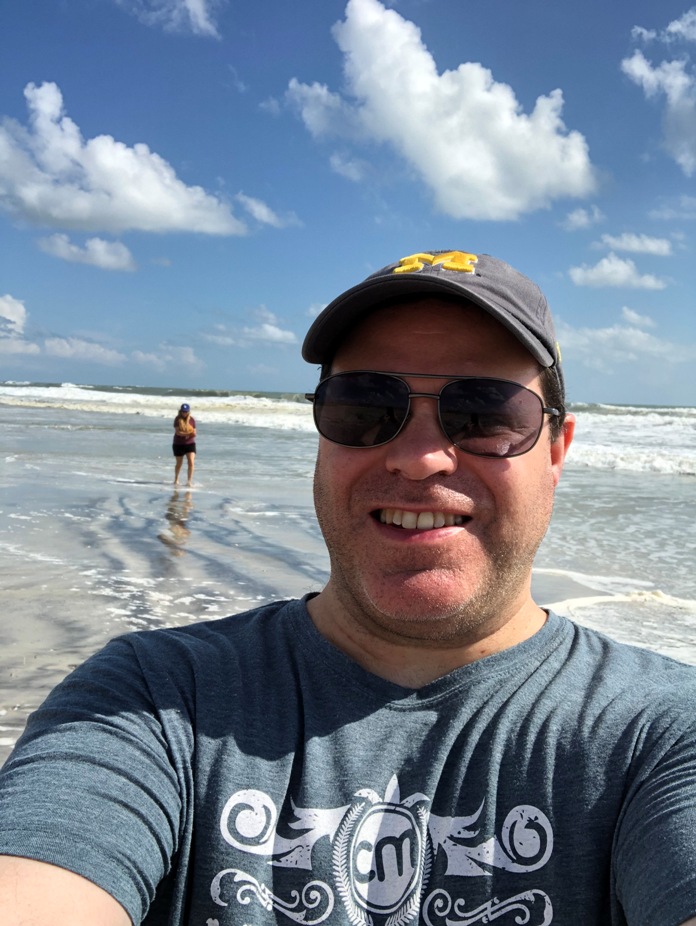 Kristen and I on the Beach in Florida