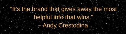 Andy Crestodina Quote from Content Marketing World 2016