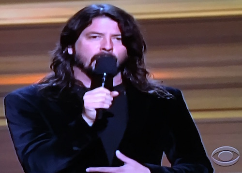 Dave Grohl at the Grammys