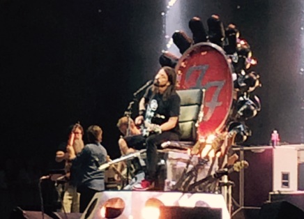Foo Fighters Dave Grohl on his Throne in Chicago