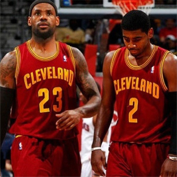 Lebron James and Kyrie Irving