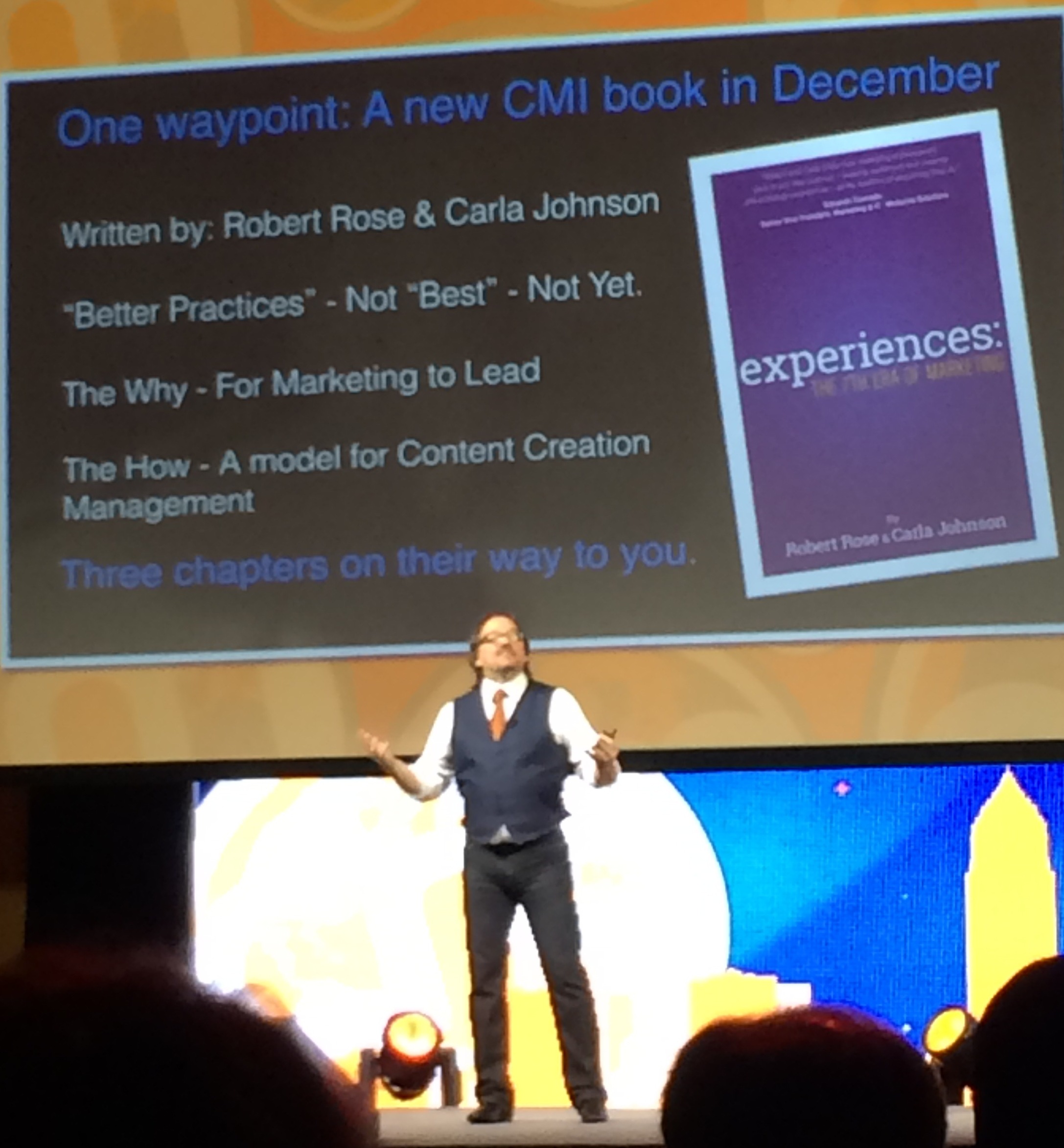 Robert Rose on Stage at Content Marketing World 2014