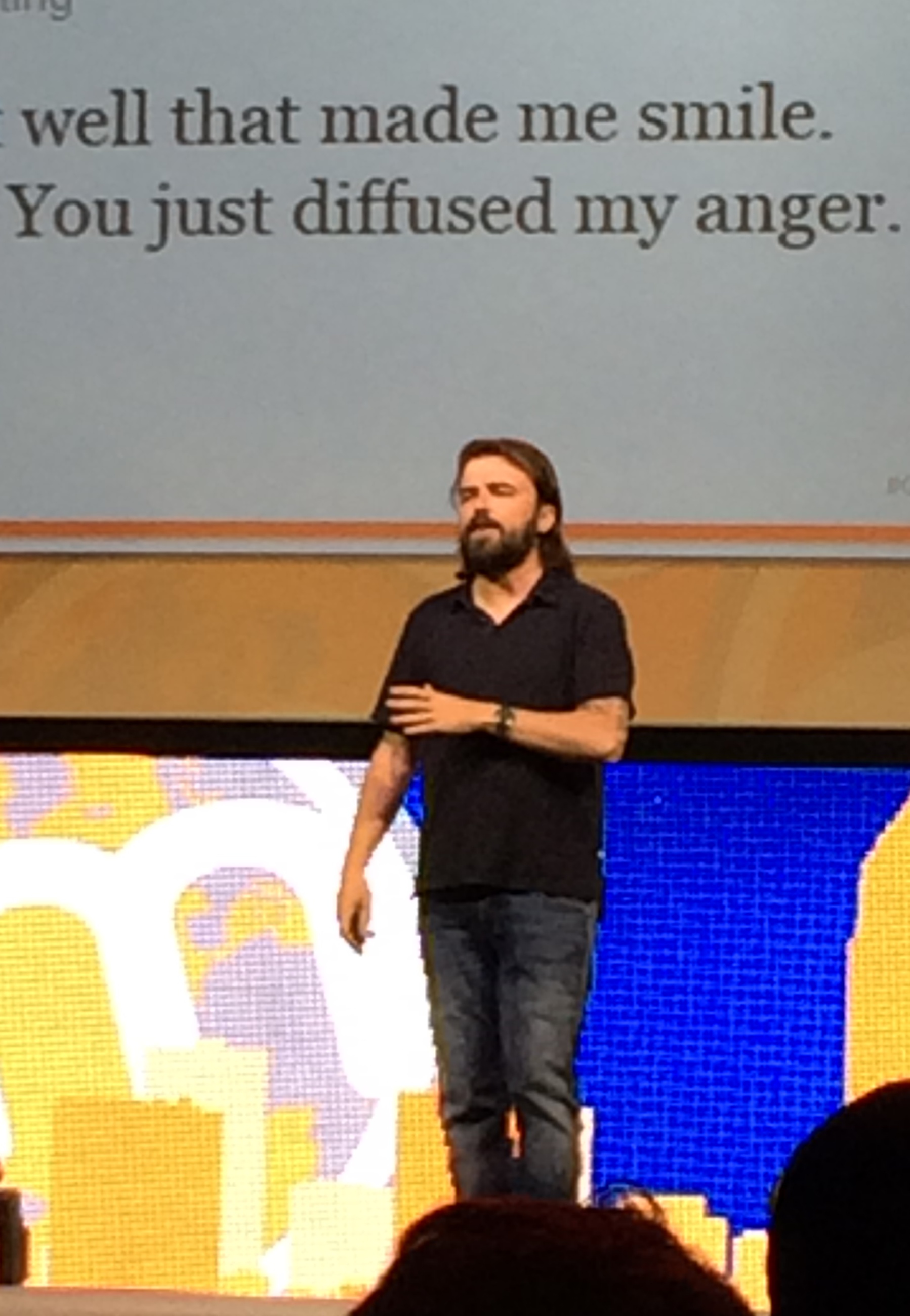 Scott Stratten on Stage at Content Marketing World 2014