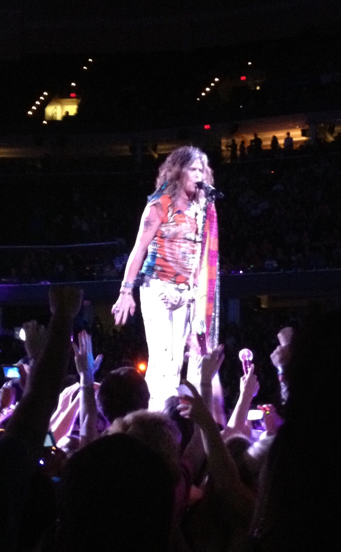 Steven Tyler on Stage in Cleveland