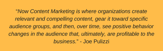 Joe Pulizzi Quote from Killing Marketing