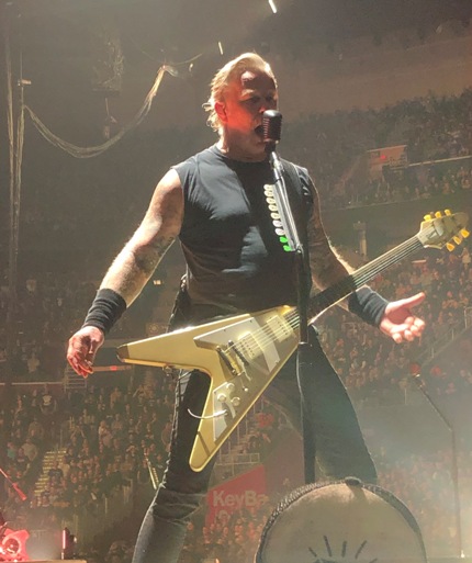 James Hetfield of Metallica in Concert in Cleveland