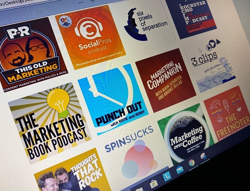 Content Marketing Podcast Icons